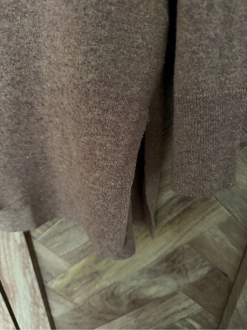 J. Crew V-Neck Tunic Sweater in Chestnut - Picture 4 of 5